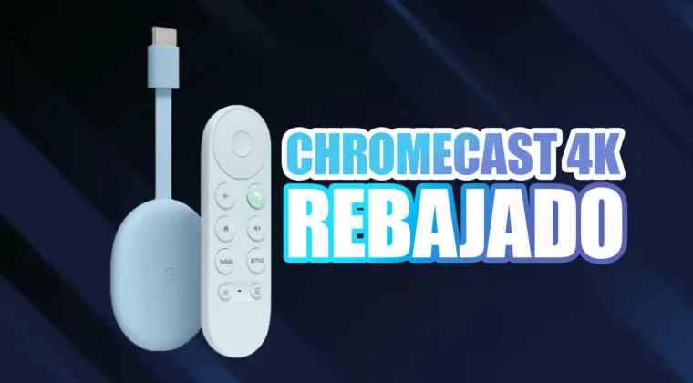 Imagen de Chromecast 4K con Google TV y un 21% de descuento en Amazon