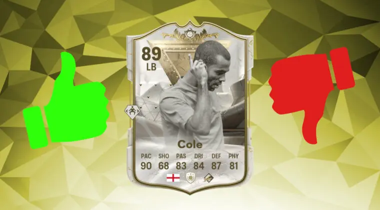 Imagen de EA Sports FC 24: review de Cole Icono de Centuriones. ¿Es interesante su SBC?