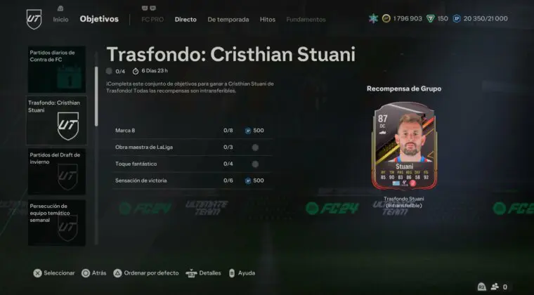 Imagen de EA Sports FC 24: nuevo DC gratuito de LaLiga (Stuani Trasfondo) junto a otros contenidos
