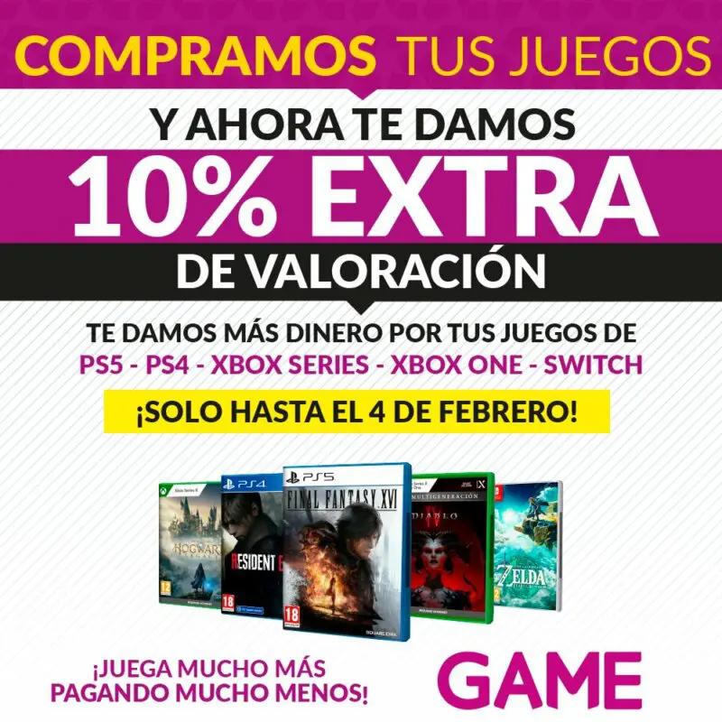 plan renove GAME PS5