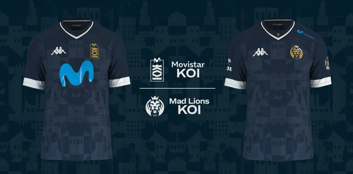 camisetas de movistar koi y mad lions koi