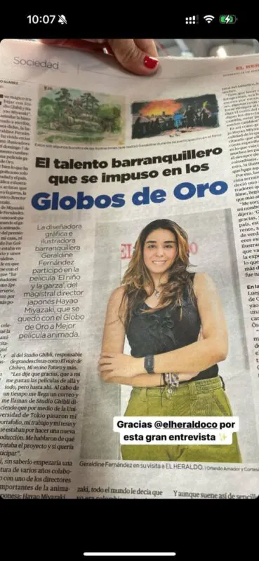geraldine el chico y la garza