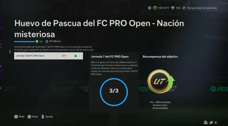 Imagen de EA Sports FC 24: nación misteriosa del Huevo de Pascua del FC PRO Open (22 de enero)
