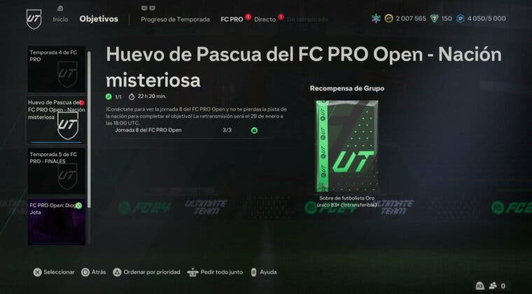 Imagen de EA Sports FC 24 : nación misteriosa del nuevo Huevo de Pascua del FC PRO Open (29 de enero)