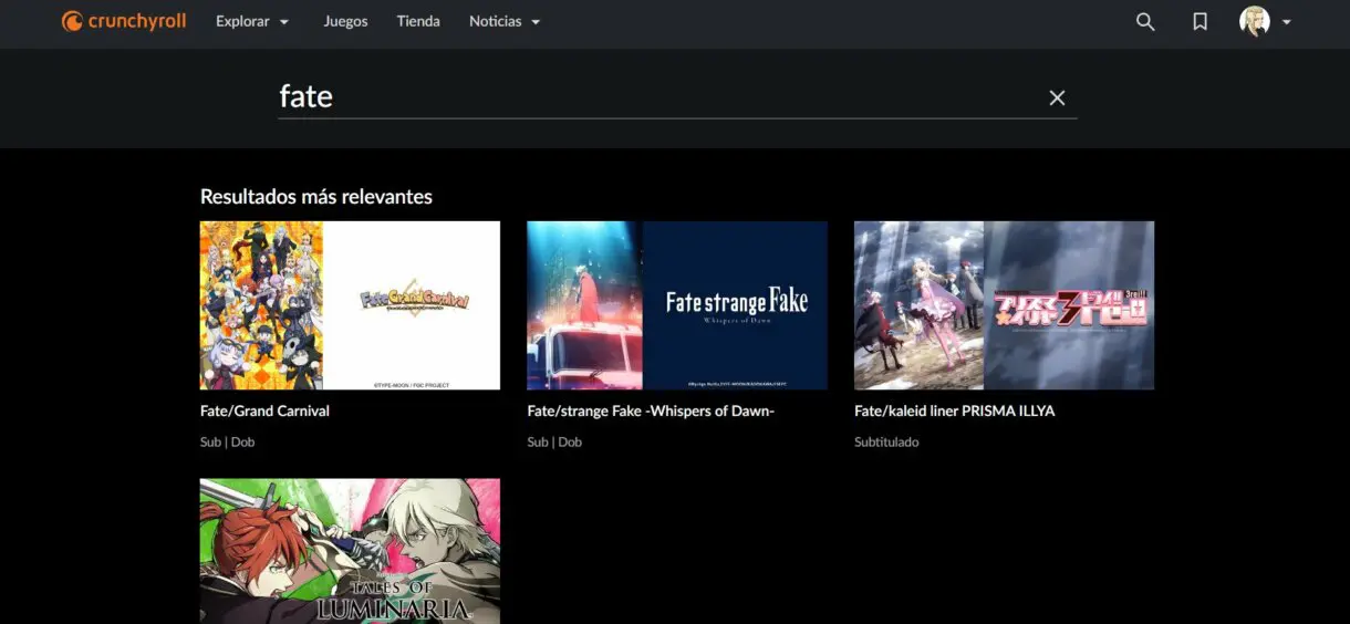 fate crunchyroll
