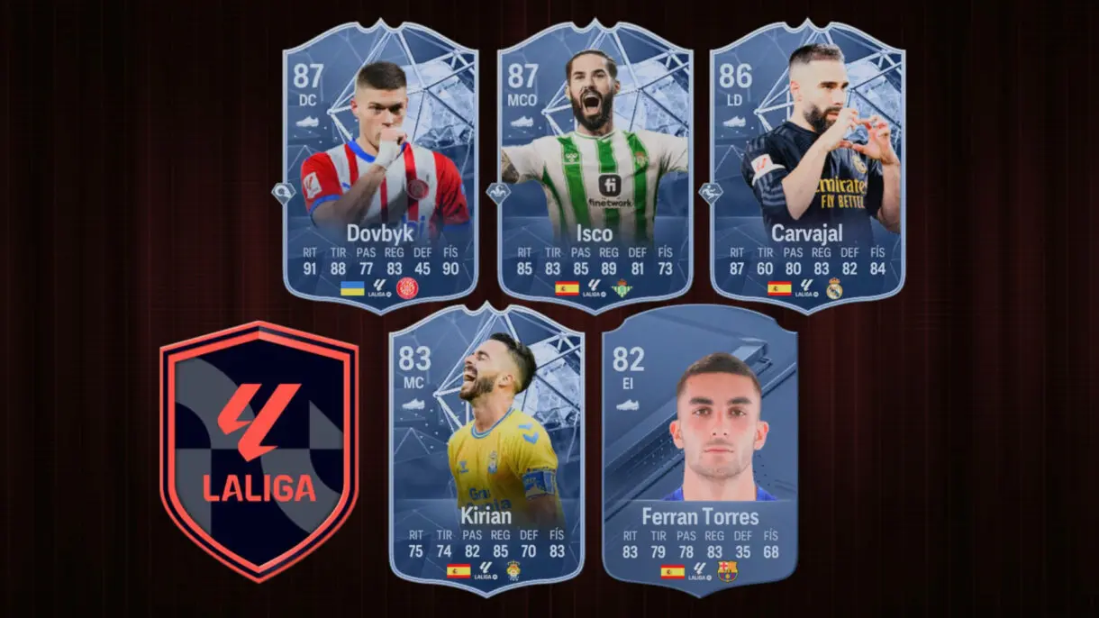 Diseño con las mejores cartas de Dovbyk, Isco, Carvajal, Kirian y Ferrán Torres (en conceptuales) en EA Sports FC 24 Ultimate Team