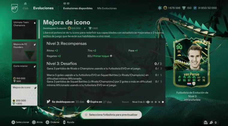 Imagen de EA Sports FC 24: así es la primera Evolución exclusiva de Iconos