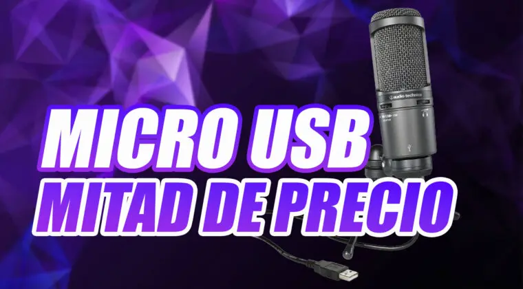 Imagen de Micrófono USB con un 46% de descuento para streaming y grabación