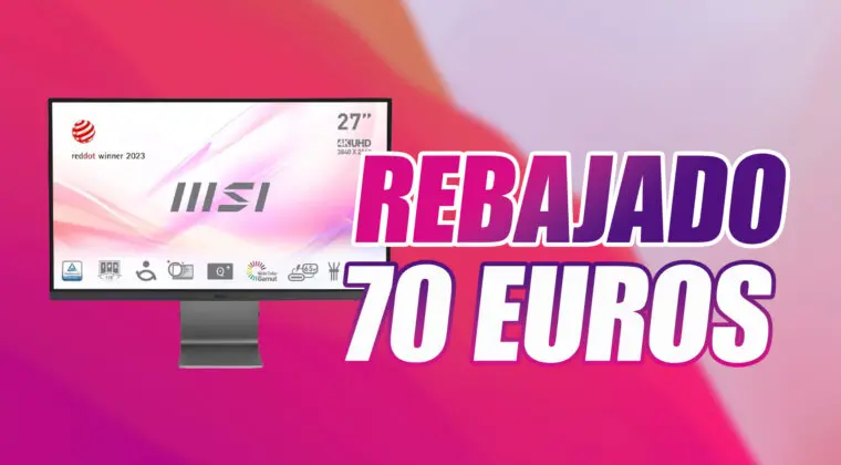 Imagen de Monitor profesional MSI con 70 euros de descuento en Amazon