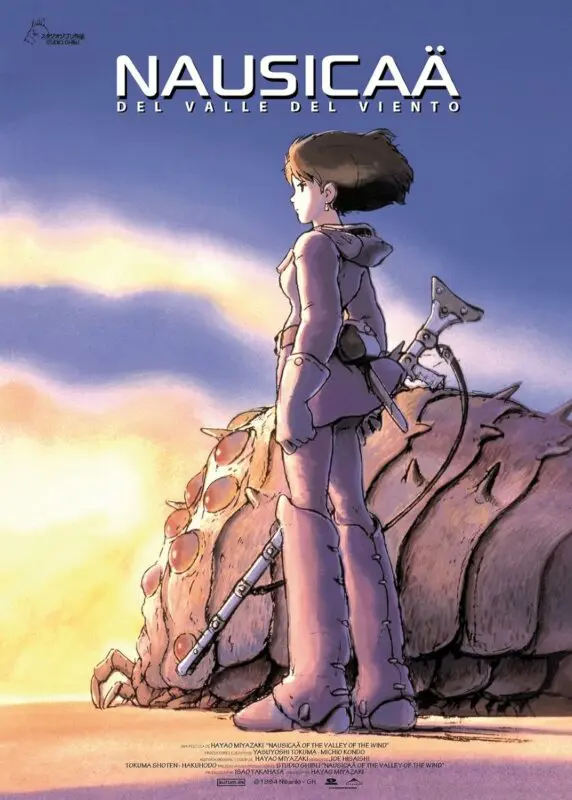 Nausicaa del Valle del Viento Studio Ghibli poster