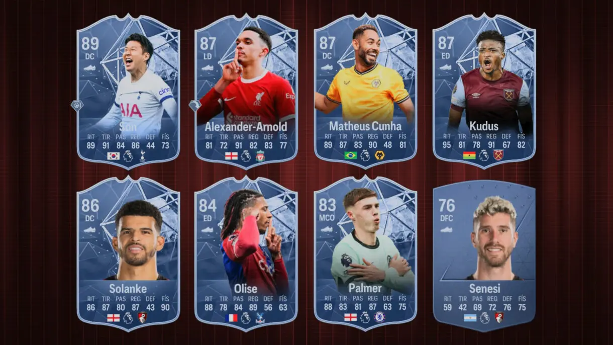 Mejores cartas (en conceptuales) de Son, Alexander-Arnold, Cunha, Kudus, Solanke, Olise, Palmer y Senesi en EA Sports FC 24 Ultimate Team