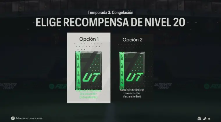 Imagen de EA Sports FC 24: ¿Tres +86 o cuatro +85? ¿Qué recompensa elijo en el nivel 20?