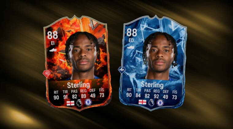 Imagen de EA Sports FC 24: ¿Merece la pena Sterling FC Versus? ¿Qué versión elijo? (Jugador SBC)