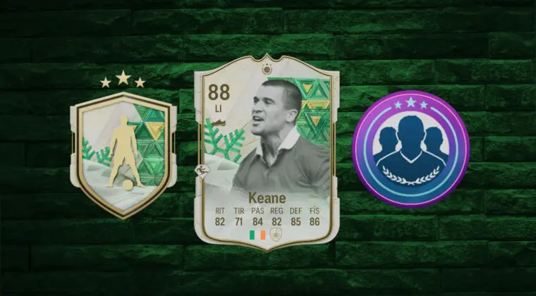 Imagen de EA Sports FC 24: Roy Keane Icono Winter Wildcards sale como LI, pero puede jugar de MC