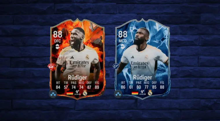 Imagen de EA Sports FC 24: Rüdiger FC Versus es bueno tanto de central, como de MCD (reviews)