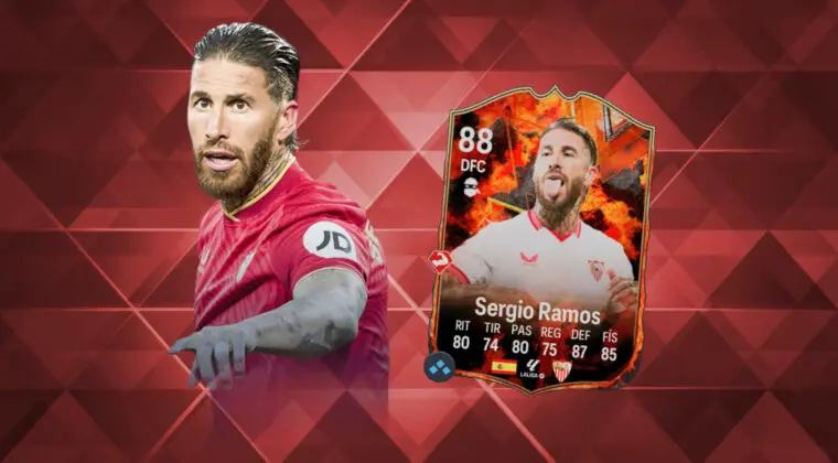 Imagen de EA Sports FC 24: review de Sergio Ramos Fuego de Contra de FC. ¿Un central top?