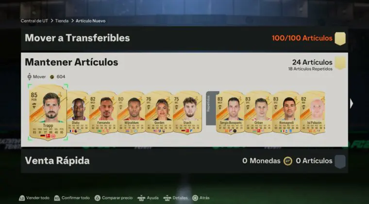 Imagen de EA Sports FC 24: podemos conseguir un sobre de 100.000 monedas transferible con este SBC