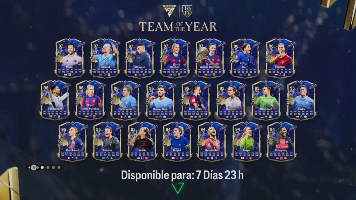 Pantalla de carga con todos los TOTY titulares EA Sports FC 24 Ultimate Team