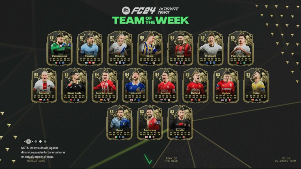 totw 18 portada ea sports fc 24