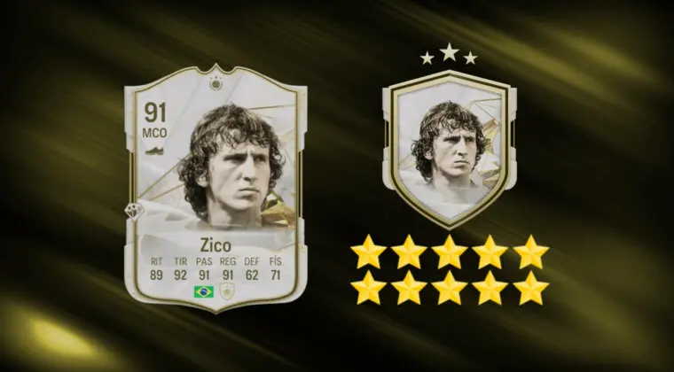 Imagen de EA Sports FC 24: review de Zico Icono básico. ¿Es interesante su SBC?