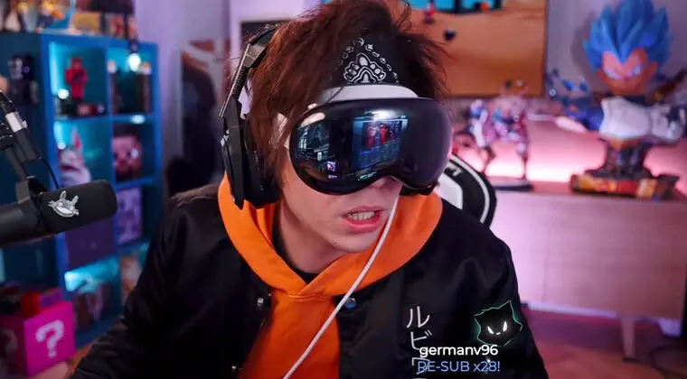 Imagen de Rubius muestra cómo es pasar 24 horas en Realidad Virtual con Apple Vision Pro