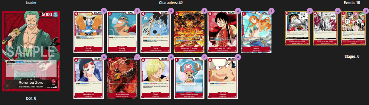 mazo one piece tcg