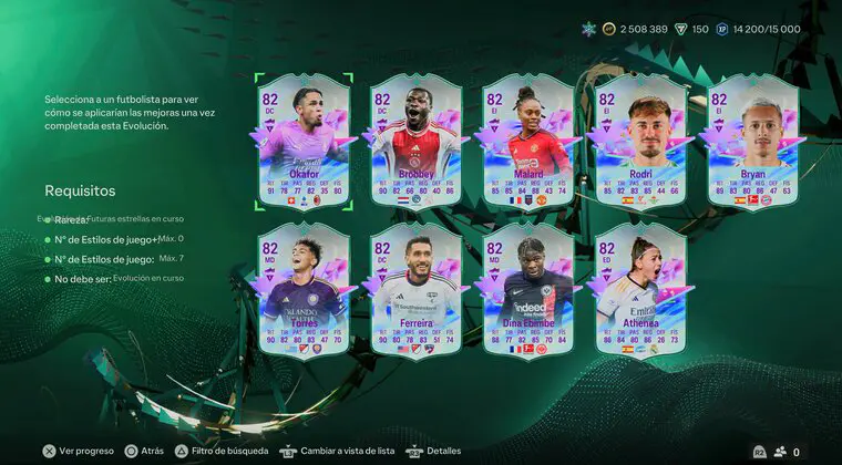 Imagen de EA Sports FC 24: mejores opciones para la Evolución "Atacantes de la Academia de FE"