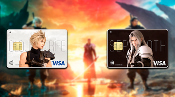 Imagen de Así son las tarjetas de crédito personalizadas de  Cloud y Sephiroth de Final Fantasy VII Rebirth