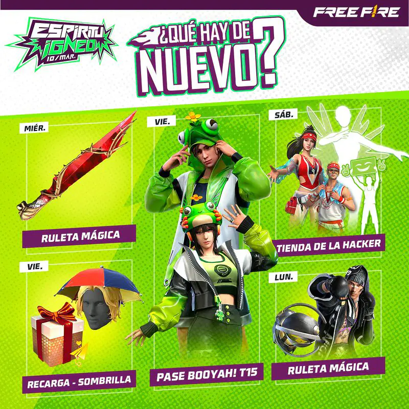 free fire agenda 27 febrero 2
