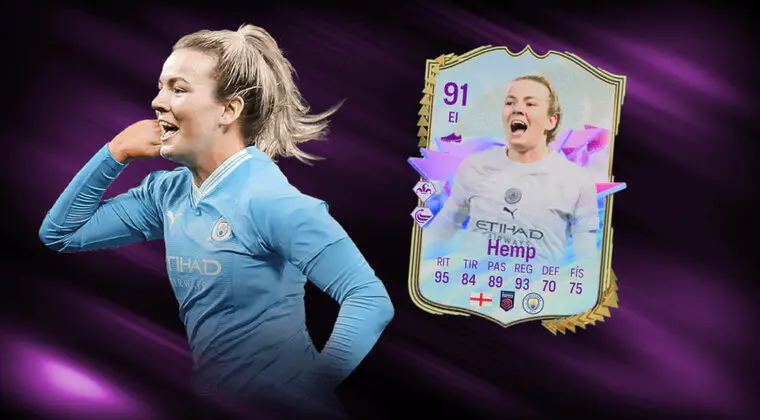 Imagen de EA Sports FC 24: ¿Merece la pena Lauren Hemp Future Stars? (Jugador SBC)