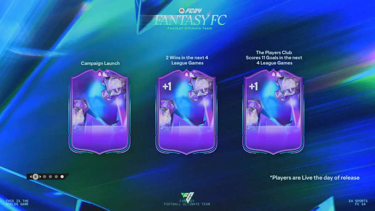 Pantalla de carga que explica el sistema de mejoras de los Héroes del Fantasy FC de EA Sports FC 24 Ultimate Team