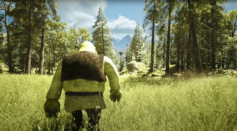 Imagen de Imaginan como sería un juego de Shrek en mundo abierto con gráficos realistas, el resultado es increíble