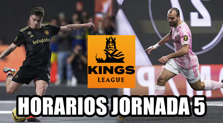 Imagen de Horarios Kings League Jornada 5: Una jornada de 5 partidos debido al Superlunes