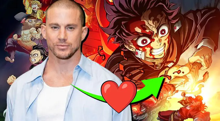 Imagen de Channing Tatum no se quiso perder el preestreno del nuevo anime de Kimetsu no Yaiba