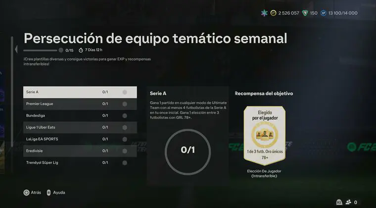 Imagen de EA Sports FC 24: Persecución de equipo temático semanal mejora sus recompensas ligeramente