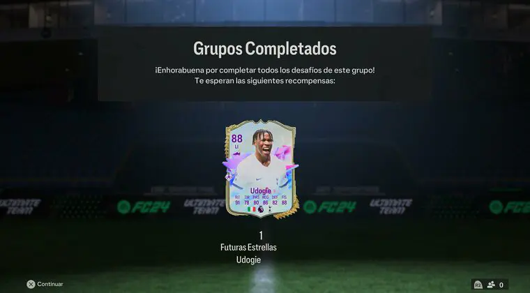 Imagen de EA Sports FC 24: ¿Merece la pena Destiny Udogie Future Stars? (Jugador SBC)