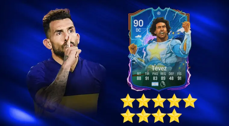 Imagen de EA Sports FC 24: Tévez Héroes de la UEFA está disponible en SBC y esto piden por él