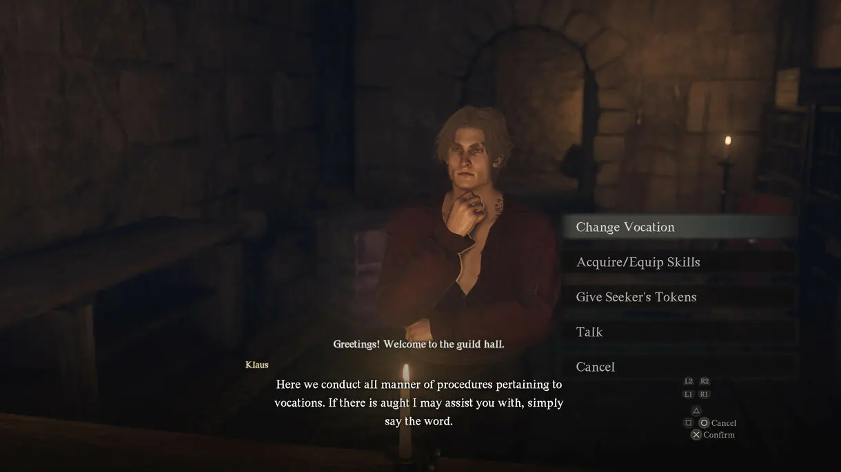 Acude al gremio de invocación para cambiar tu clase en Dragon's Dogma 2