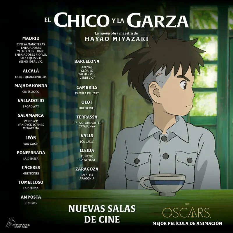 El chico y la garza reestreno cines España