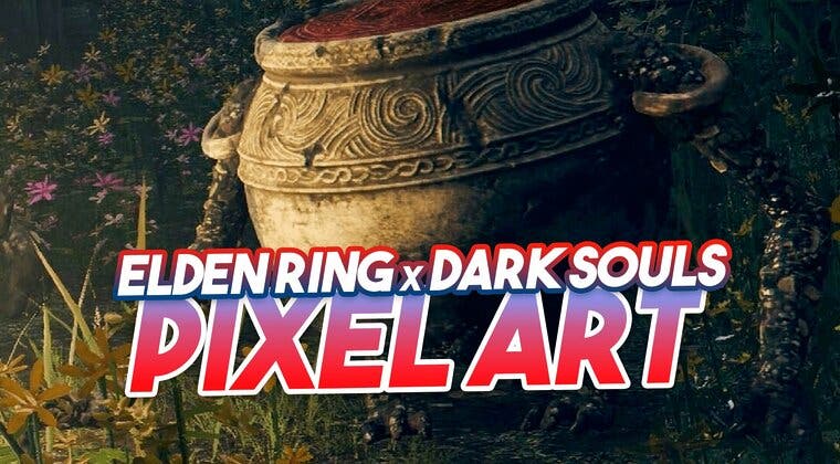 Imagen de Alucina con este precioso pixel art que junta Dark Souls con Elden Ring