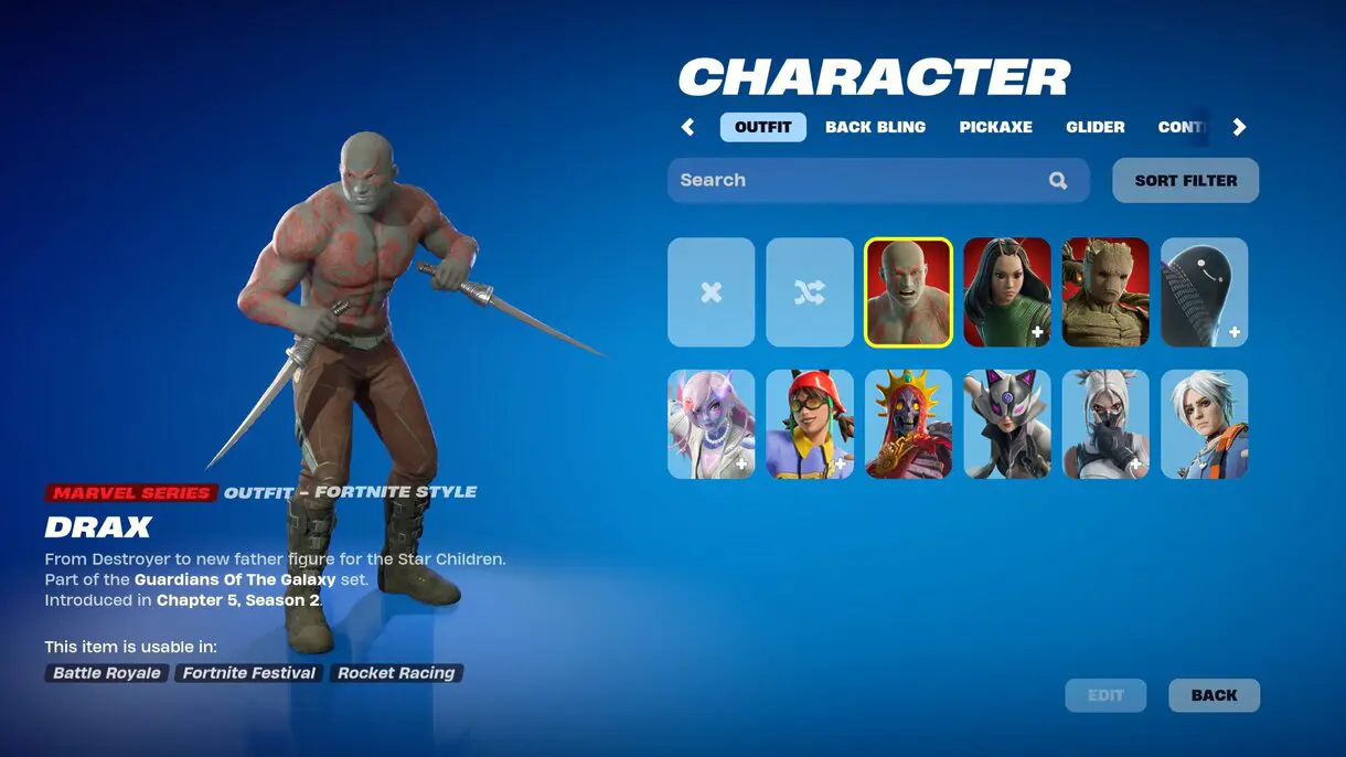 fortnite drax