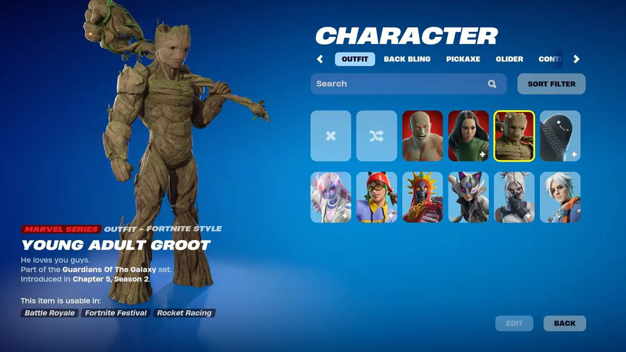 fortnite groot