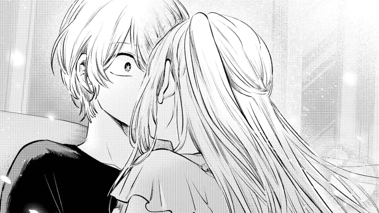 Beso entre Aqua y Ruby