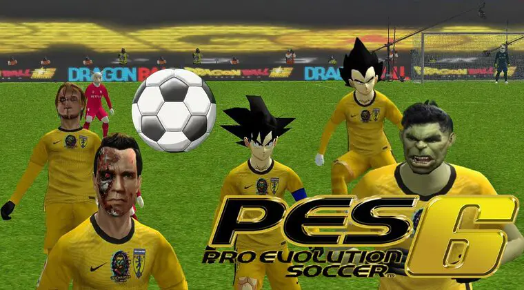 Imagen de Este mod de PES 6 me ha dejado sin palabras: Goku, Vegeta, Oliver y más en el once inicial