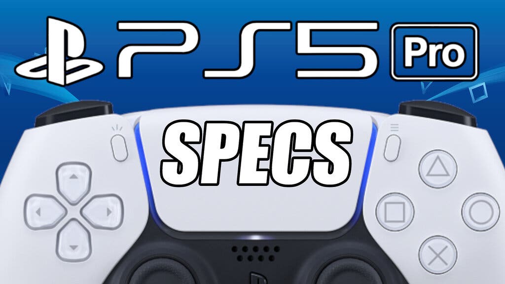 El mando DualSense bajo un logo fan de PlayStation 5 Pro