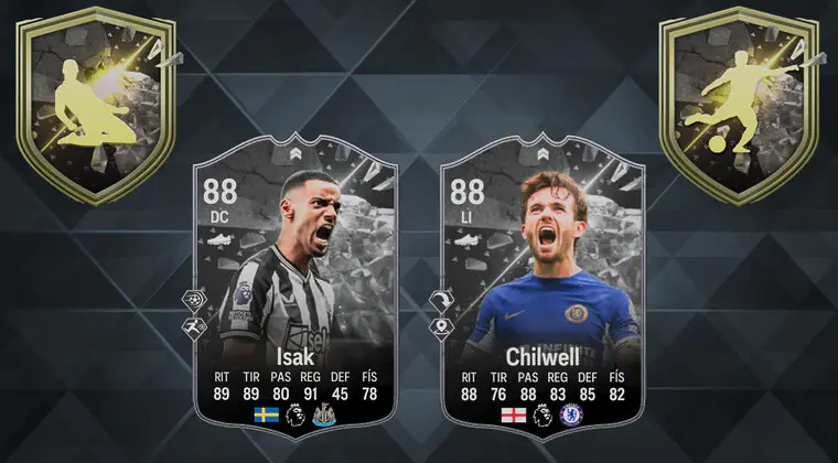 Imagen de EA Sports FC 24: ¿Merecen la pena Ben Chilwell y Alexander Isak Showdown? (Jugadores SBC)
