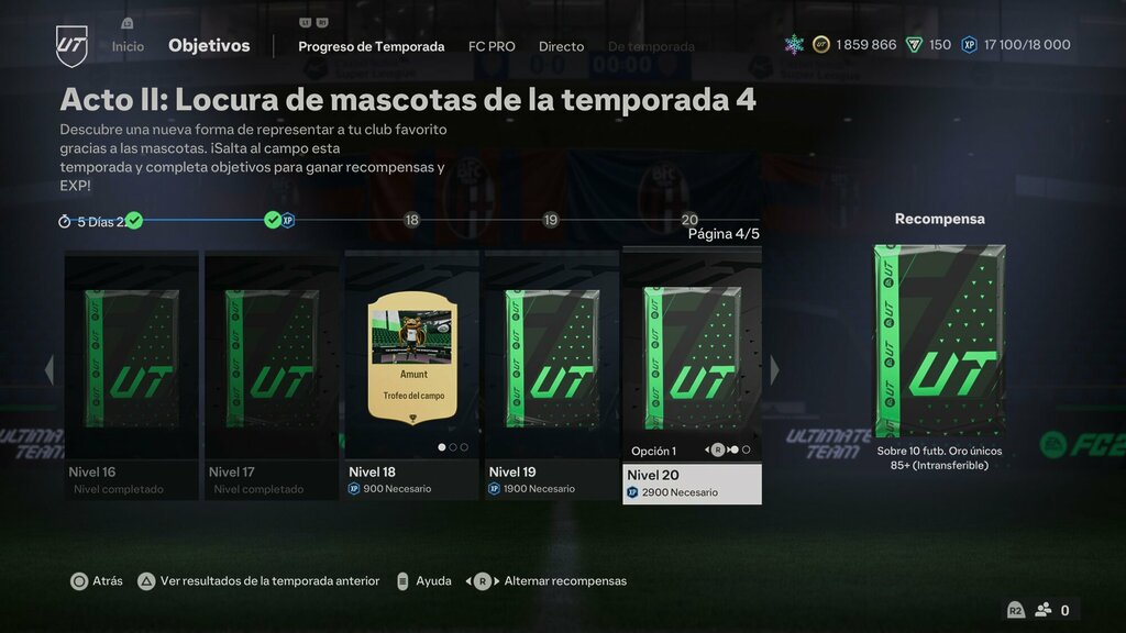 portada recompensa nivel 20 locura de mascotas ea sports fc 24
