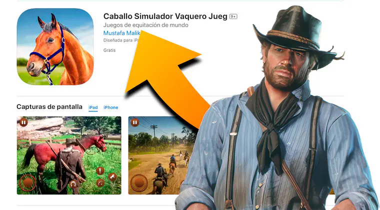 Imagen de Así es Caballo Simulador Vaquero Jueg, el extraño clon de Red Dead Redemption 2 para móviles