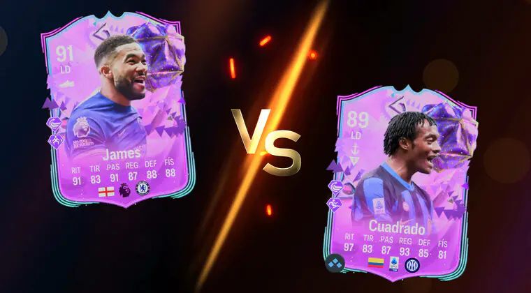 Imagen de EA Sports FC 24: ¿Quién es mejor? Cuadrado vs Reece James Ultimate Birthday