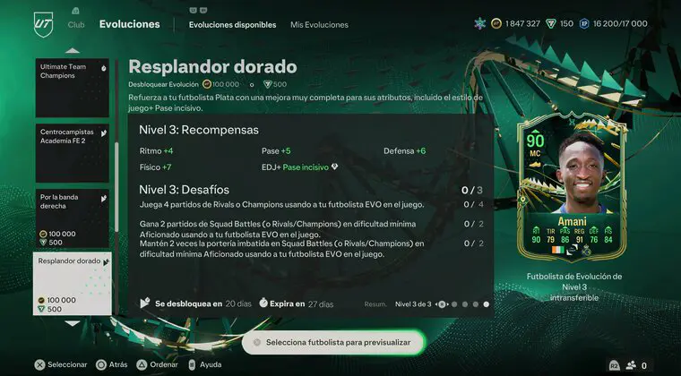 Imagen de EA Sports FC 24: la Evolución "Resplandor dorado" otorga una gran mejora a cartas de plata